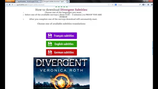 divergent subtitles [2014] french subtitles, germany subtitles, english subtitles