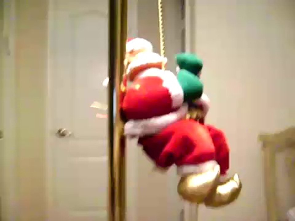 Climbing Santa