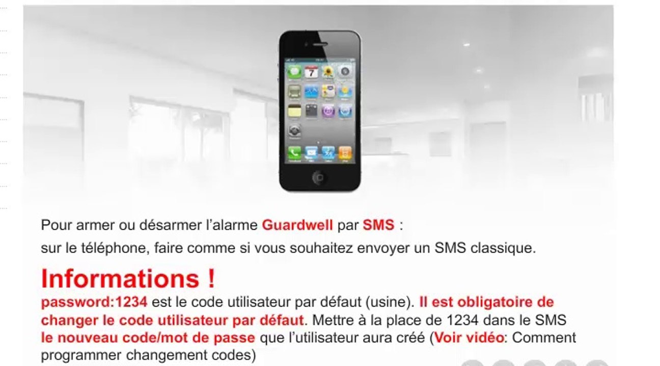 Configuration du système d'alarme gsm