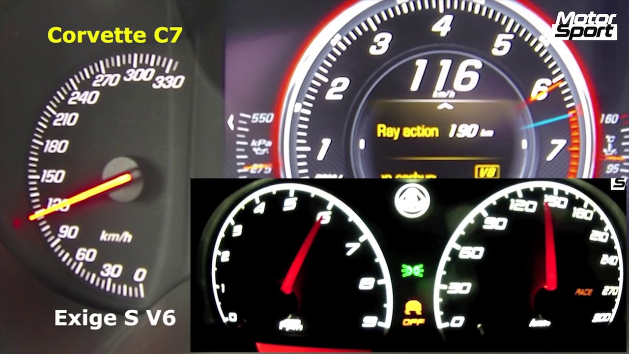 Battle : Lotus Exige V6 S VS Corvette Stingray