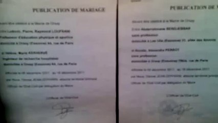publication mariage