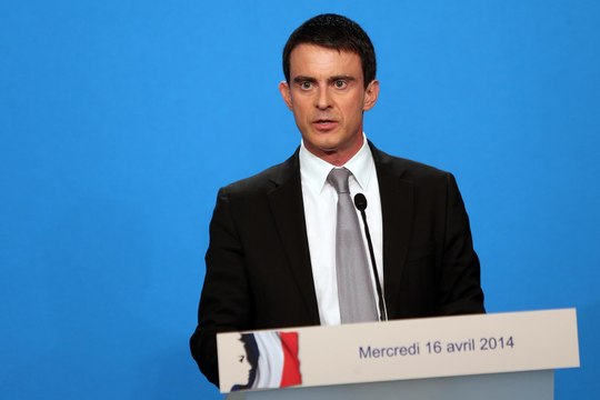 Déclaration de Manuel VALLS, Premier ministre, à l'issue du Conseil des ministres du 16 avril 2014