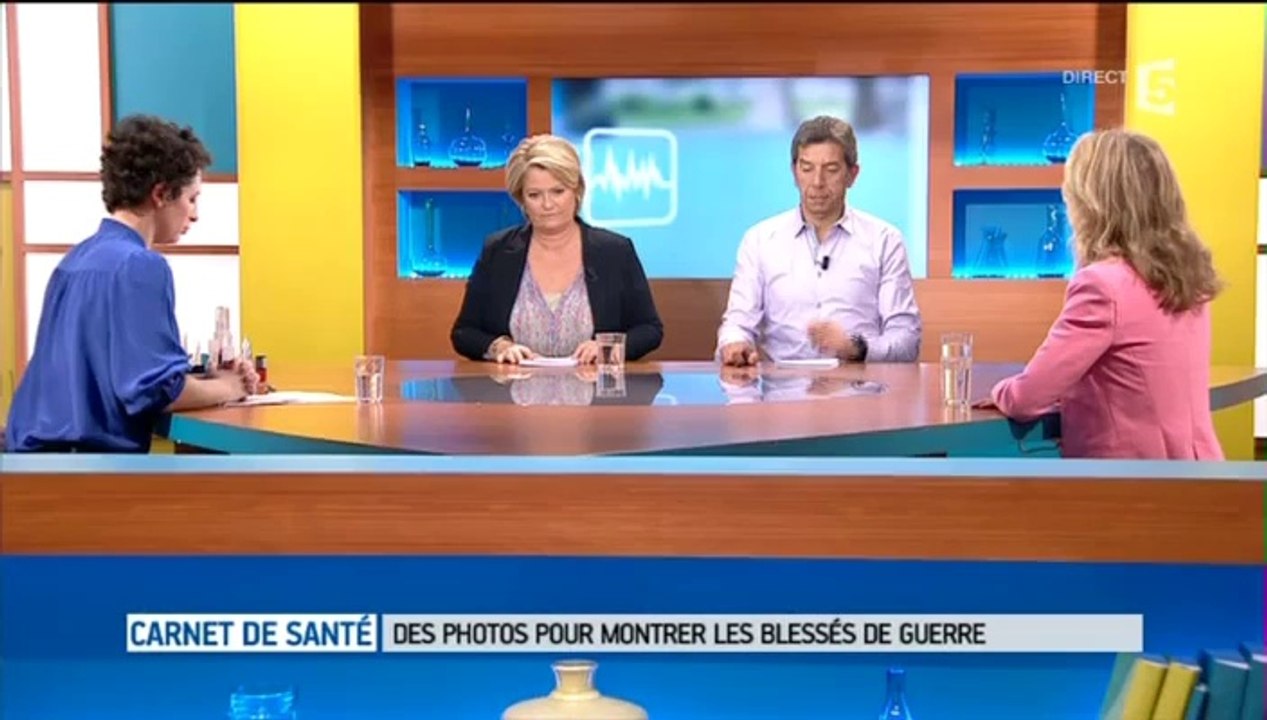 reportage de l émission le journal de la sante du 20 mars 2014 , concernant l exposition photo 'les blessés de l armée de terre actuellement aux invalides . Jérôme BUJAKIEWICZ