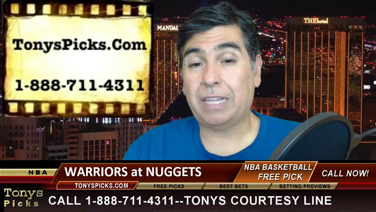 Denver Nuggets vs/ Golden St Warriors Pick Prediction NBA Pro Basketball Odds Preview 4-16-2014