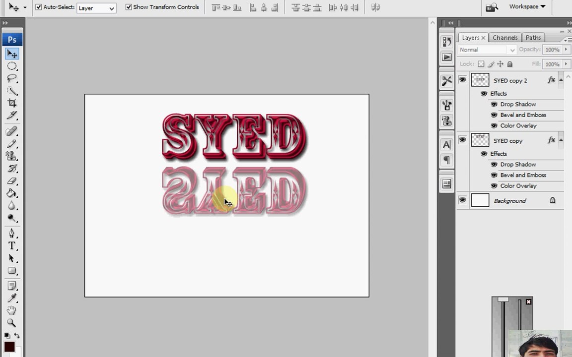 Create Stylish Text and Shadow in Adobe Photoshop SyedUmarZameer.Blogspot.Com