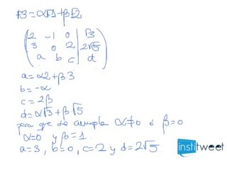 Sistema compatible determinado examen resuelto selectividad madrid