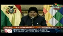 Evo Morales informa al pueblo boliviano sobre diferendo marítimo