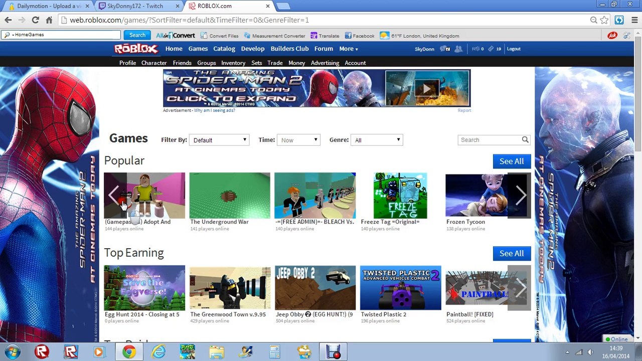 Roblox Page Video Dailymotion - roblox games freeze
