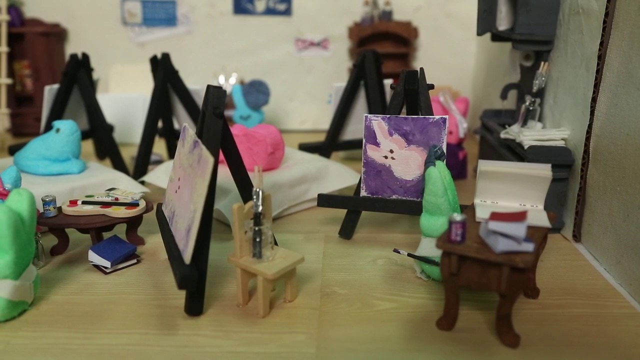 Peeps Show 2014: 'Peeps Painting Peeps'