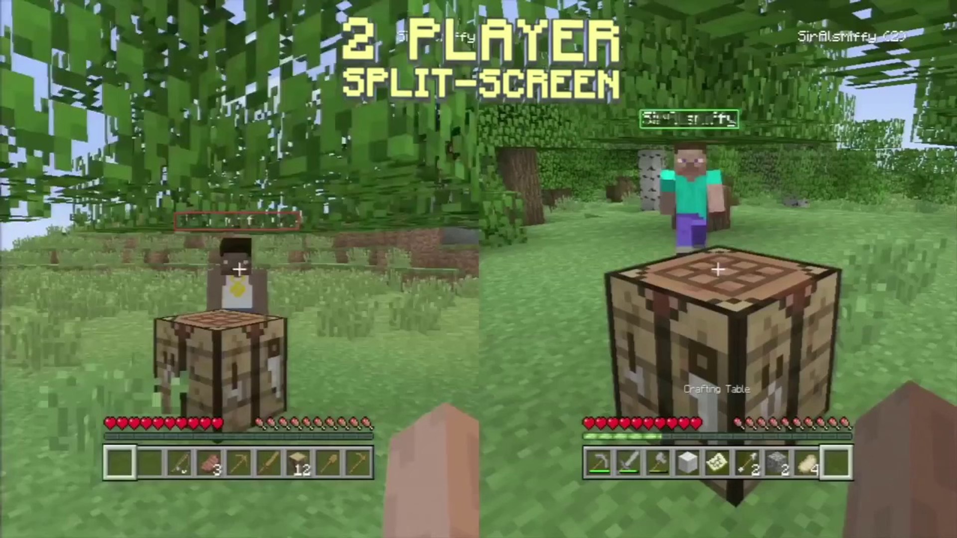 minecraft split screen