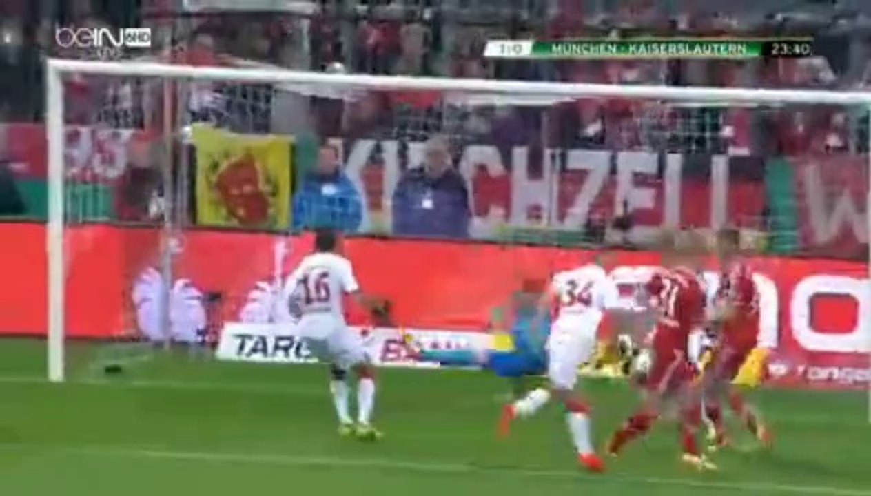 Bastian Schweinsteiger Goal - Bayern München 1-0 Kaiserslautern 16/04/14