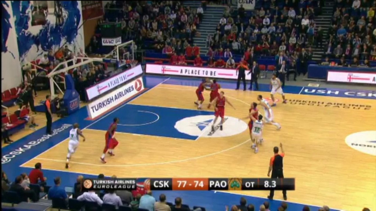 Cuartos de final: Partido 1: CSKA Moscú 77-74 Panathinaikos