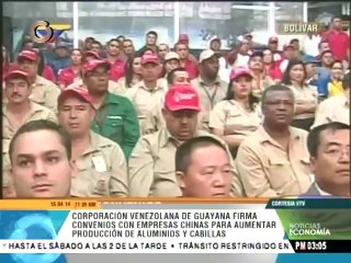 Sidor y Venalum firman convenio con empresa china