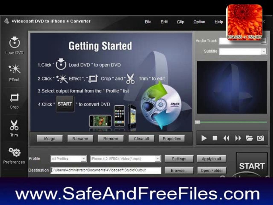 4Videosoft DVD to iPhone Converter 5.2.30 Full Crack Download
