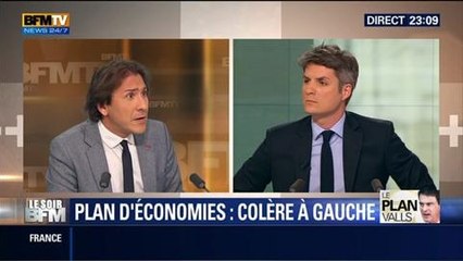 Download Video: Le Soir BFM: Plan d’économies: Manuel Valls provoque la colère à gauche - 16/04 2/4