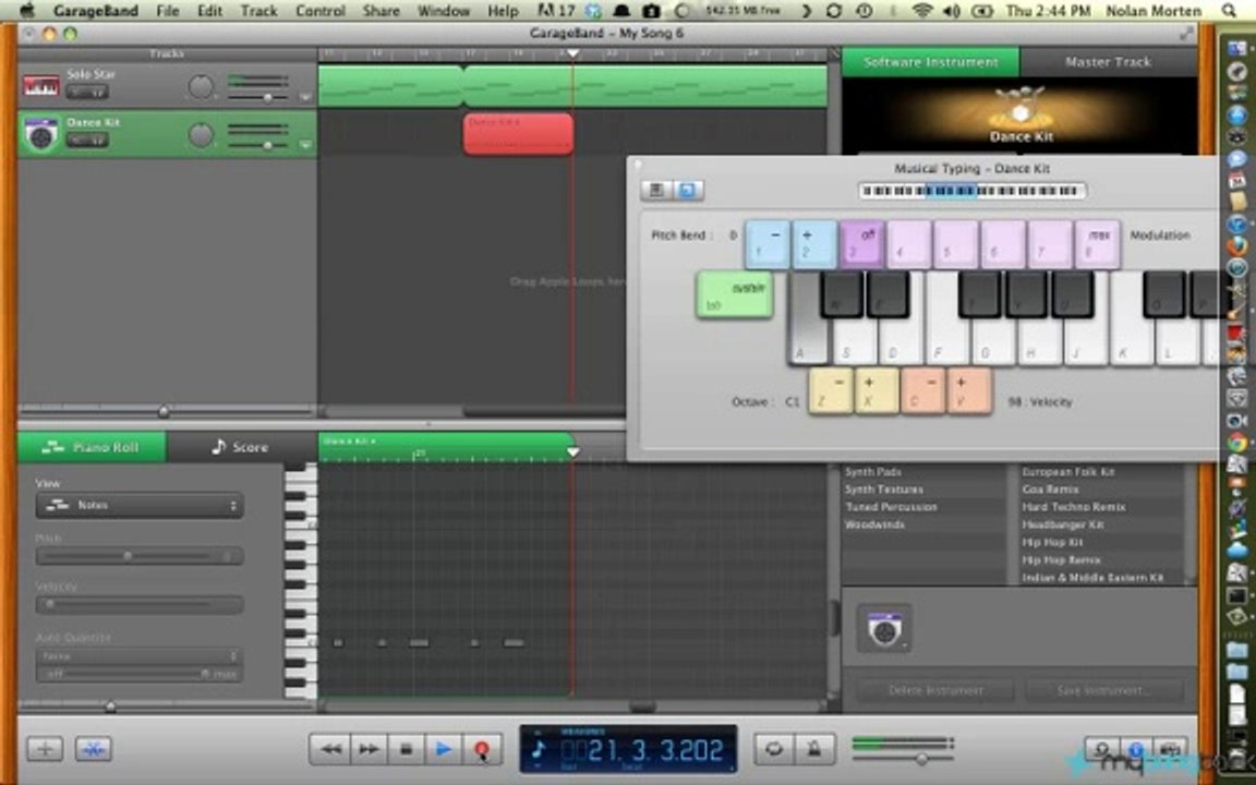 GarageBand Tutorial 2 - Bass Drum and Effects