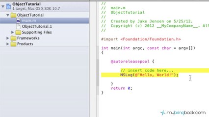 Learn Objective C Tutorial 1.21 Intro to Objects pt1