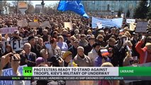 East Ukrainian people stand up for their rights amid Kiev's military crackdown