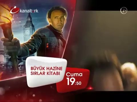BÜYÜK HAZİNE:SIRLAR KİTABI 18 Nisan Cuma akşamı saat 19.50'de Kanaltürk Sinema Kuşağında!