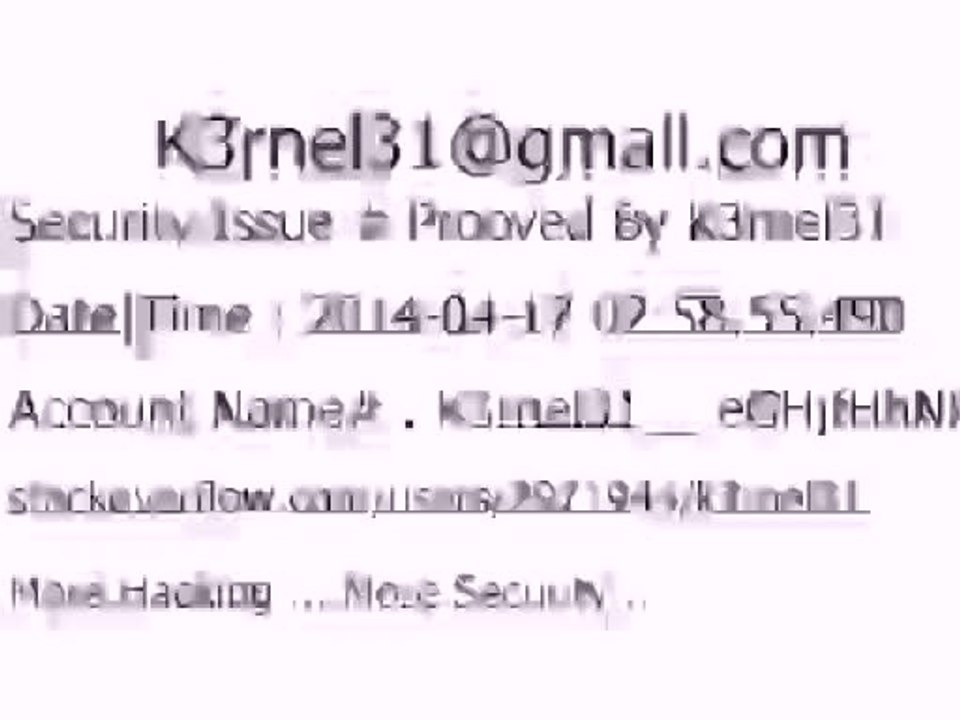 K3rnel31 Security Issue # Prooved eGHjfHhNRJDRhps
