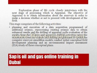sap is oil and gas online training in dubai