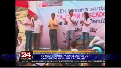 Alberto Fujimori decide sobre candidatos del partido Fuerza Popular