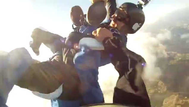 Steal shoes during Free Fall! You need a new pair of shoes dude!