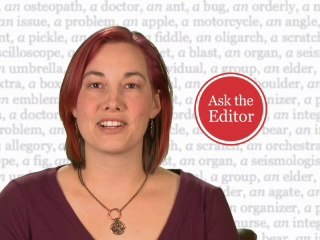 a vs an from  Merriam-Webster Dictionary