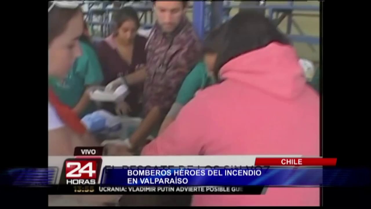 Chile: bomberos se convierten en héroes tras incendio de Valparaíso