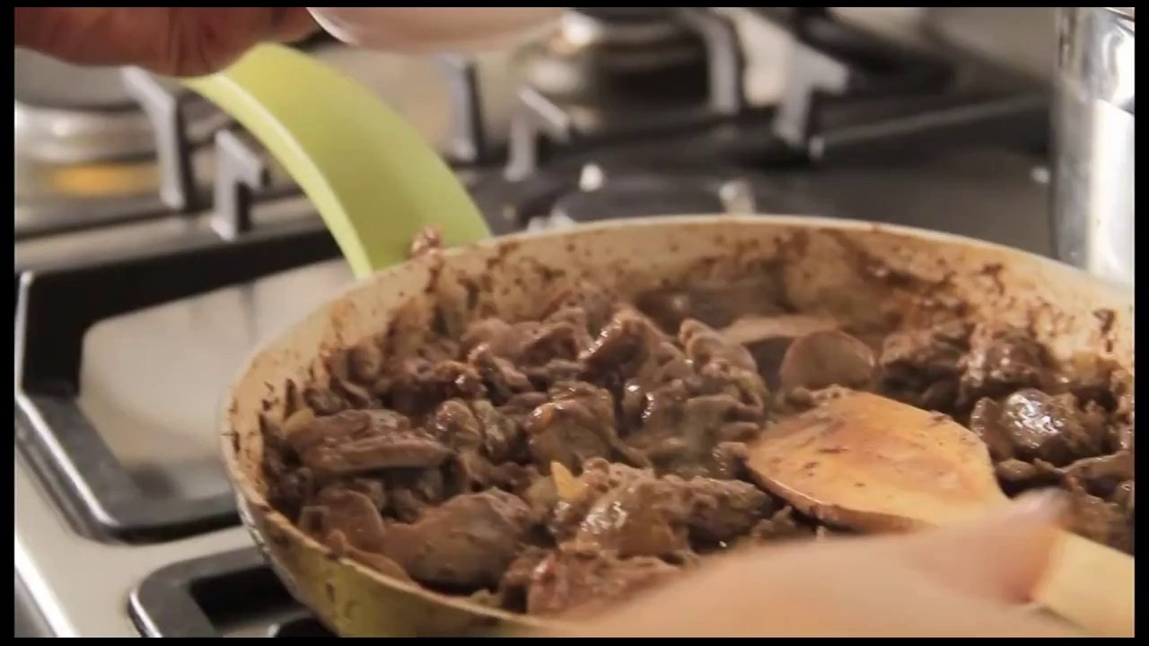 طريقة عمل كبدة دجاج مع دبس الرمان _ مع فاطمة