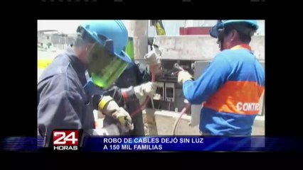 Luz del Sur: más de 150,000 familias se quedan sin luz por robo de cables