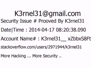 K3rnel31 Security Issue # Prooved xZbbxS8Ftz6a1ci