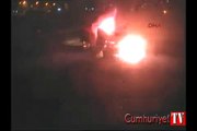 Antalya'da 5 kişinin yanarak öldüğü kaza anı MOBESE kameralarında
