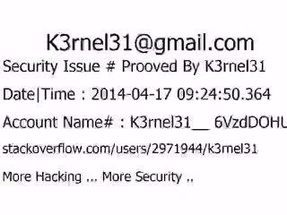 K3rnel31 Security Issue # Prooved 6VzdDOHU0zrQbcO