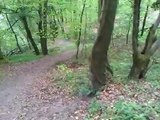 petite descente de foret en 250 quad et moto cross shineray + 200 blaster  (55° de pente)