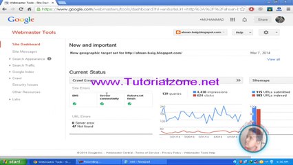 Learn Google Webmaster Tool In Urdu/Hindi LEsson No 2