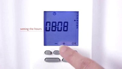 Electric Radiator TDI Controls Setting the Time and Day