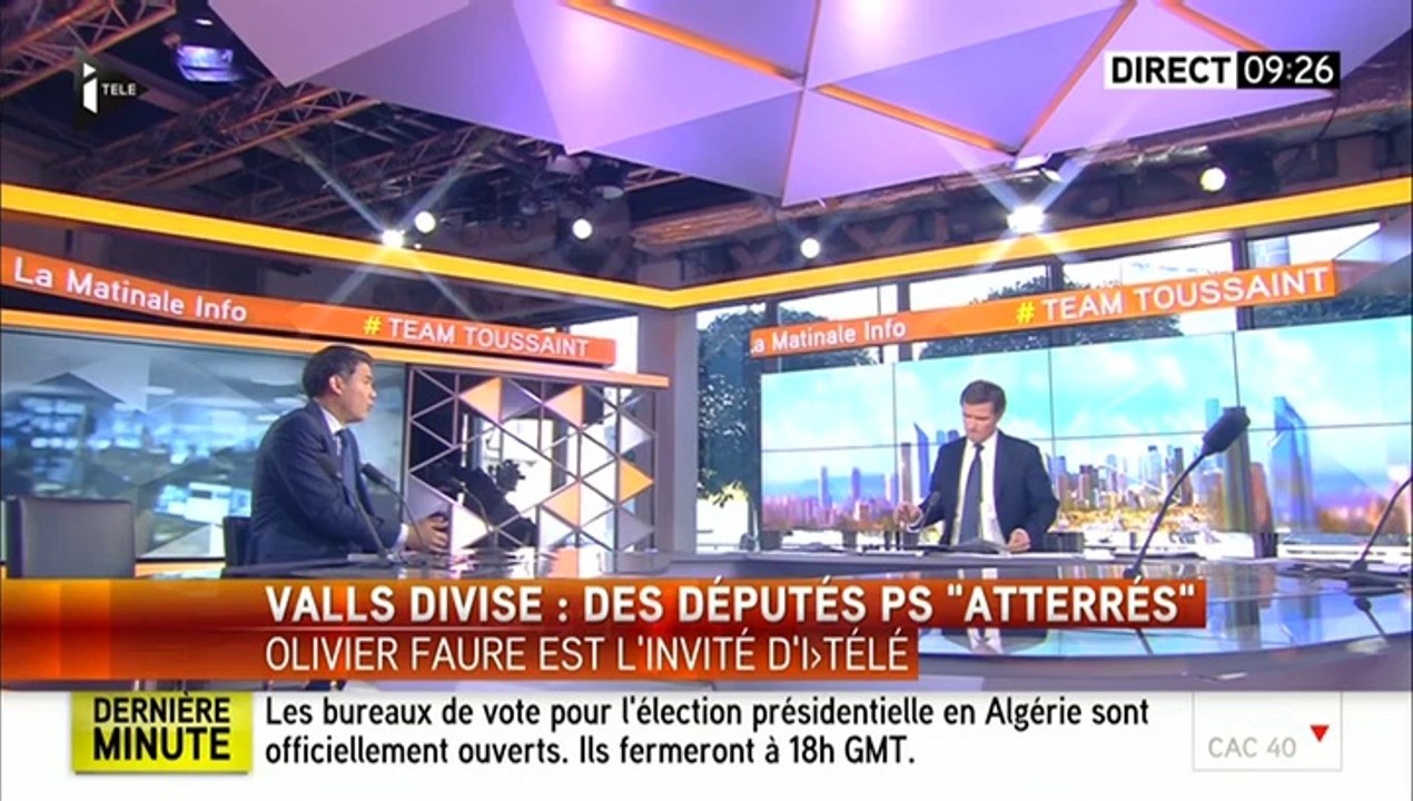 14/04/2014 : Olivier Faure invité de iTélé