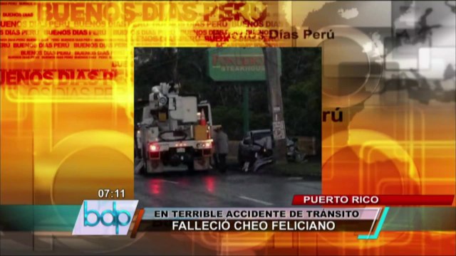 Murió salsero Cheo Feliciano en accidente automovilístico en Puerto Rico