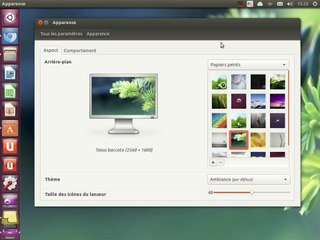 Linux/Modifier le fond écran