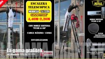 Escalera telescópica plegable Grafitek en escalera-telescopica-woerther.com