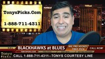 St Louis Blues vs. Chicago Blackhawks Pick Prediction NHL Pro Hockey Playoff Game 1 Odds Preview 4-17-2014