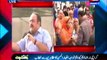 Leader of MQM Khawaja Izhar ul Hassan addressing with protesters