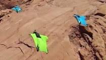 INSANE! Wingsuit Base Jumping Red Rock Edition