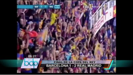 Real Madrid se alzó con la Copa del Rey al vencer por 2-1 al Barcelona