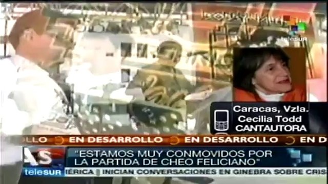 Lamenta cantautora venezolana Cecilia Todd muerte de Cheo Feliciano