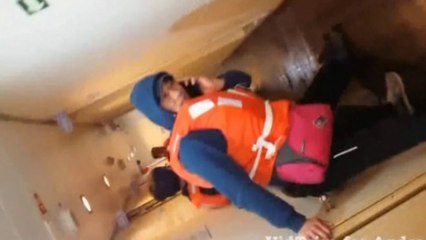 Amateur footage shows moments before South Korean ferry sank