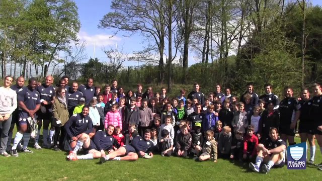 Les enfants des collaborateurs de Natixis au Racing Metro 92