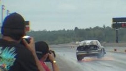 One lucky drag racer