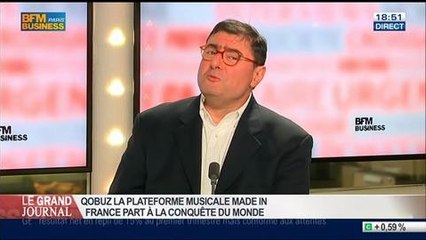 Yves Riesel, fondateur de la plateforme musicale Qobuz, dans Le Grand Journal - 17/04 4/4